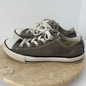 Converse All Star Youth Sz 3 Grey Low Top‎ Shoes